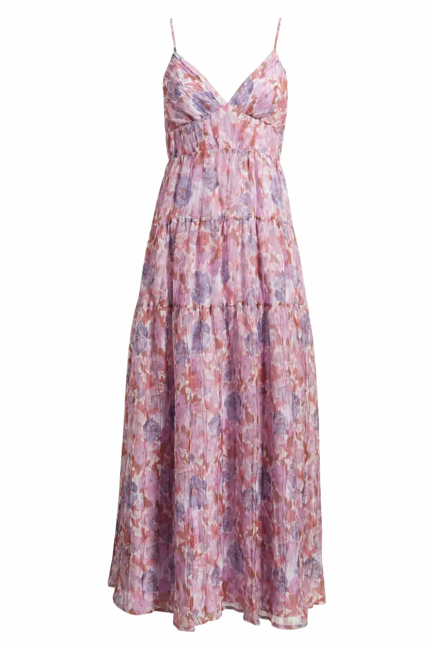 Lulus - Shannon Tie Back Maxi Dress