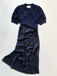 Rose & Crown - Women's Satin Midi Skirt