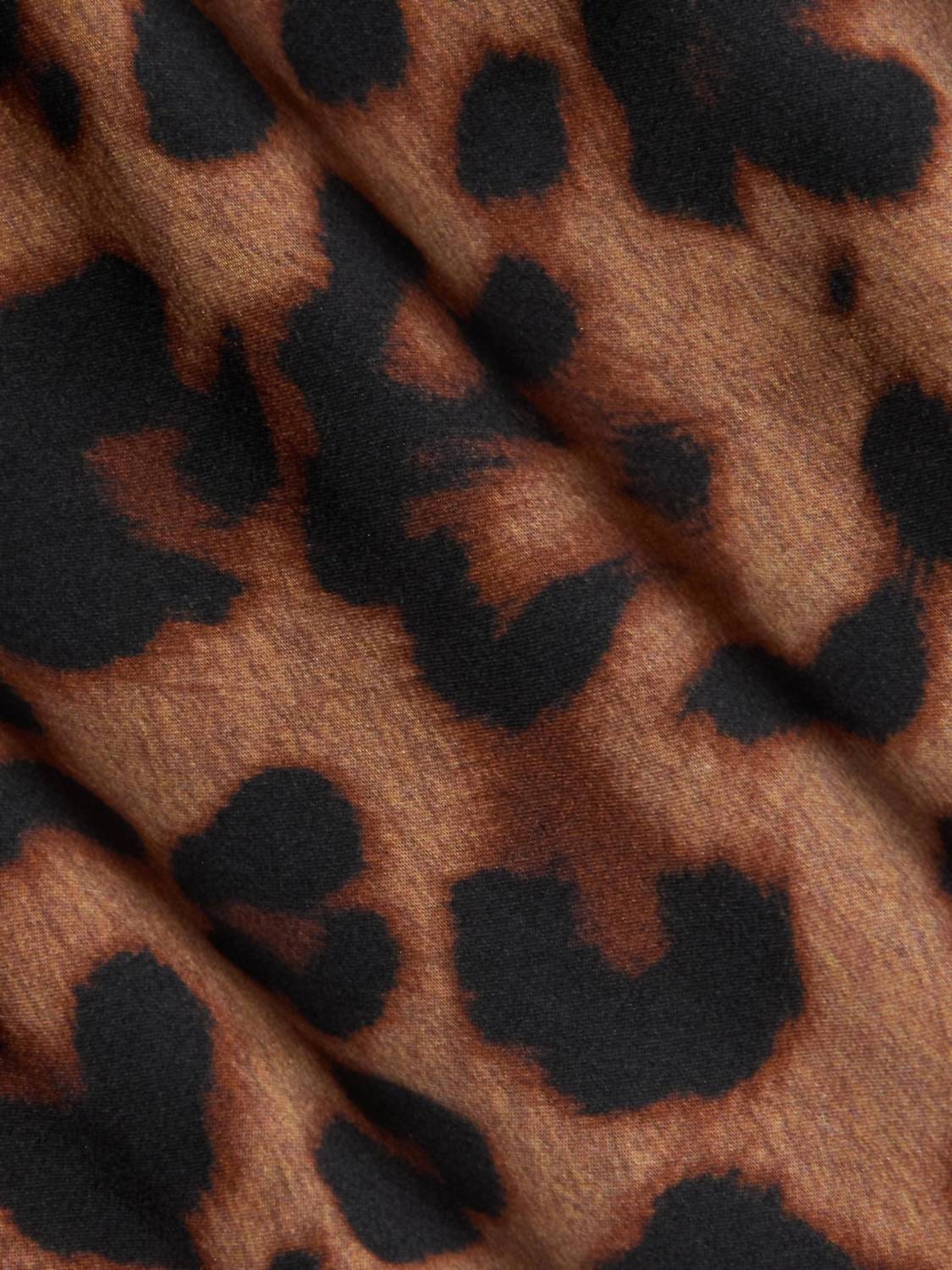 L'Agence Seridie Silk Slip Dress in leopard - women's dress - view 4