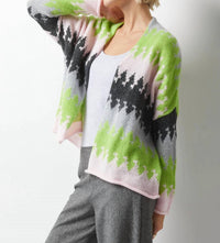 Zaket & Plover - Colorburst Open Front Cardigan