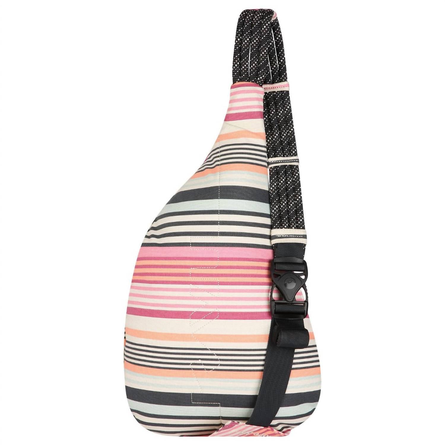 KAVU Women's Rope Bag in midsummer stripe - women's bag - detail view