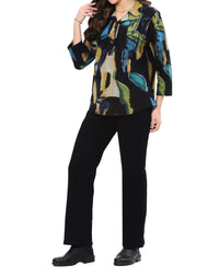 Parsley & Sage - Justine Three Quarter Sleeve Pullover Top