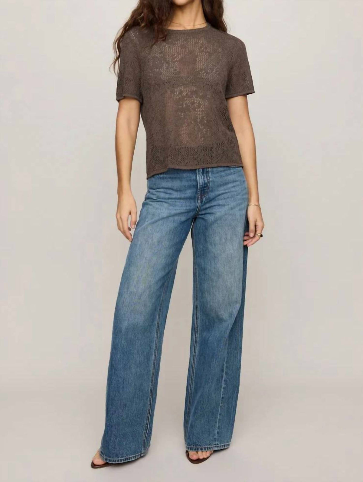 Z Supply - Waverton Crochet Sweater Tee