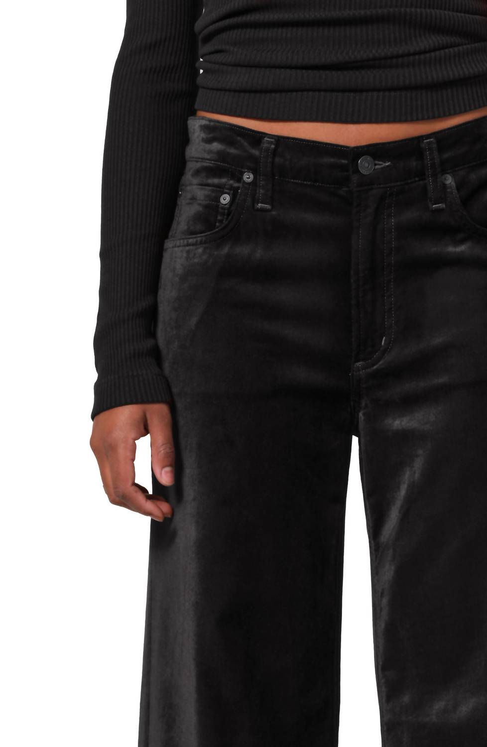 Citizens Of Humanity - Lolli Mid Rise Baggy Velvet Jeans