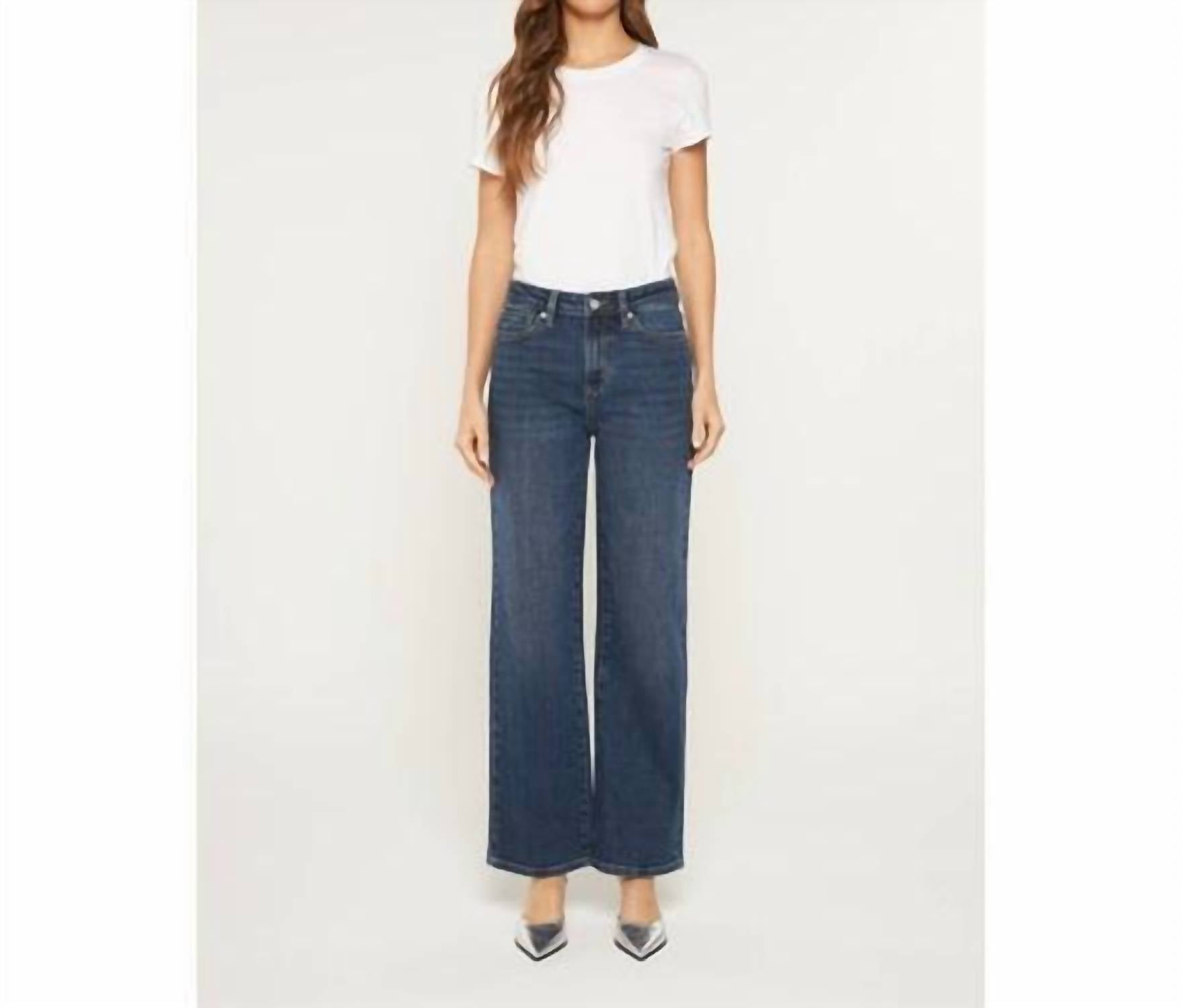Mica Denim - High Rise Loose Fit Straight Leg Jeans