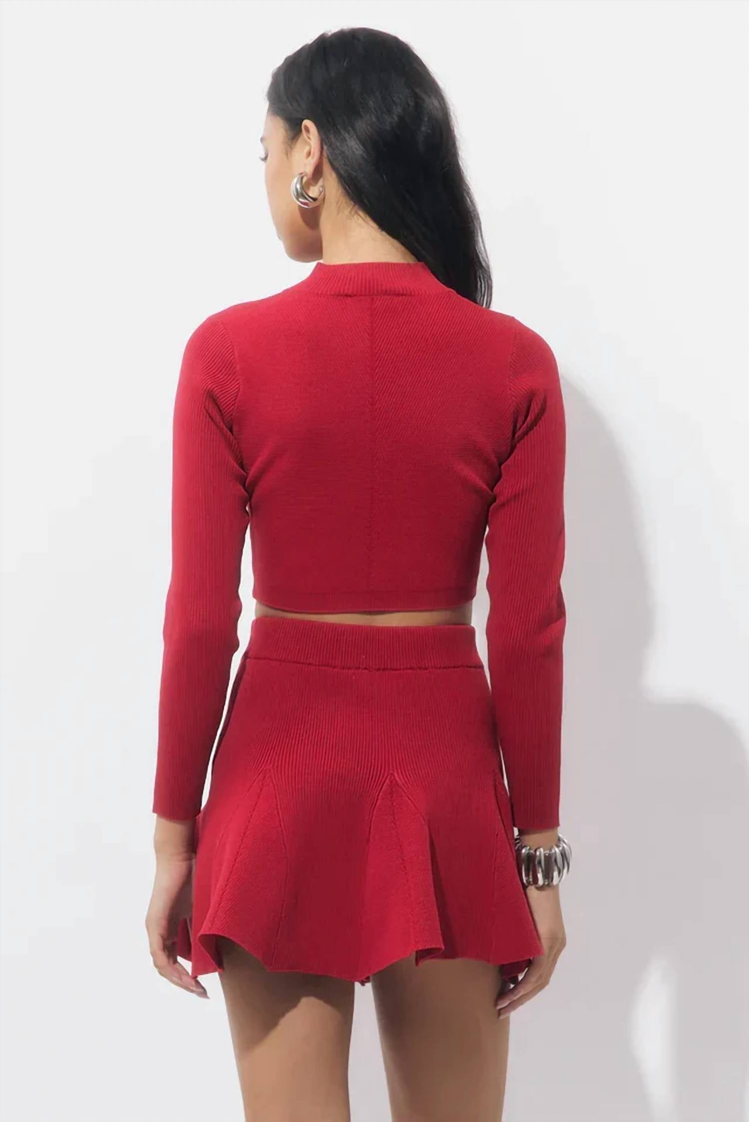 Adelyn Rae - Carrie High Neck Knit Top