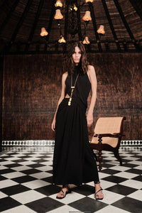 Johanna Ortiz - Jersey Retro Drape Maxi Dress