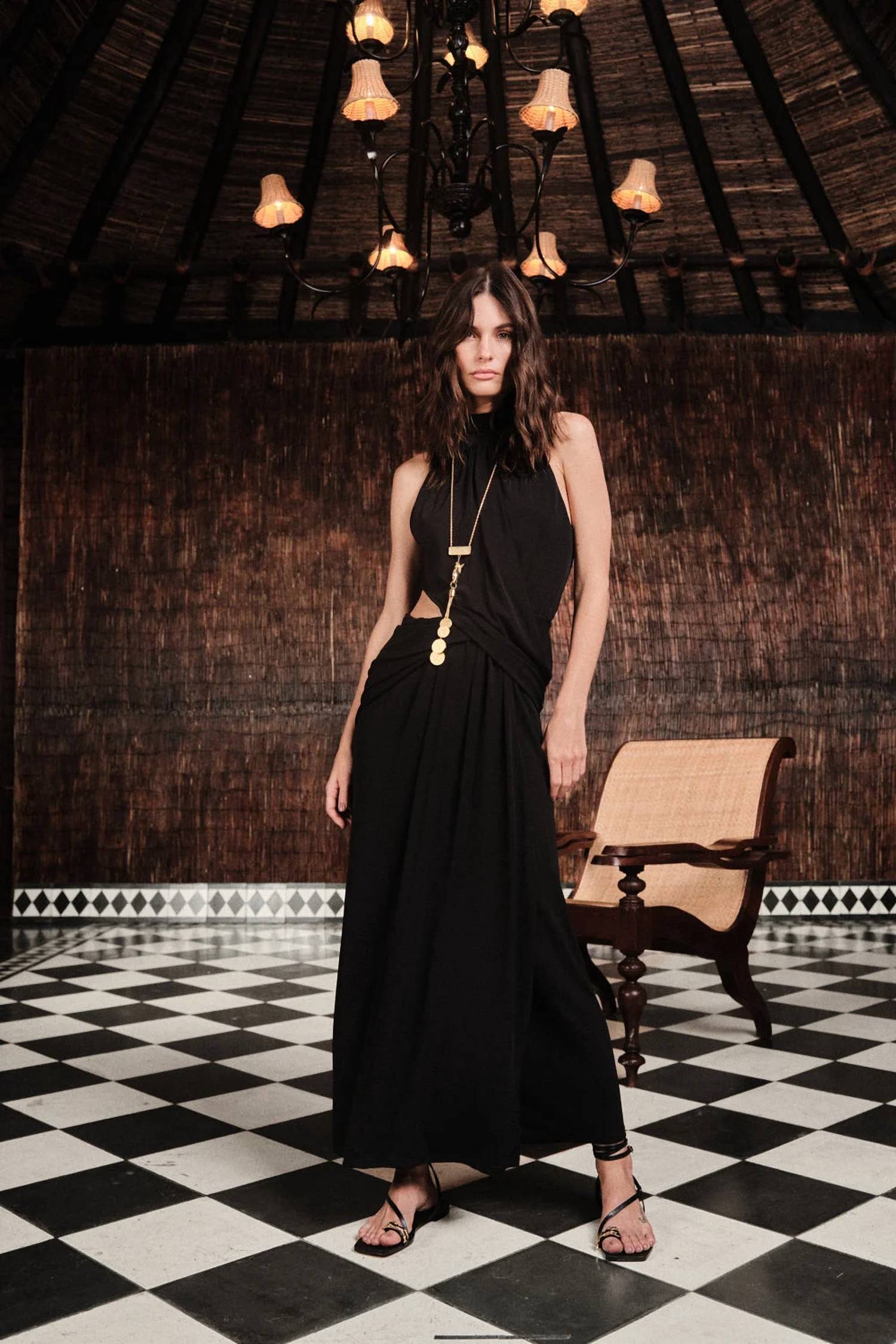 Johanna Ortiz - Jersey Retro Drape Maxi Dress