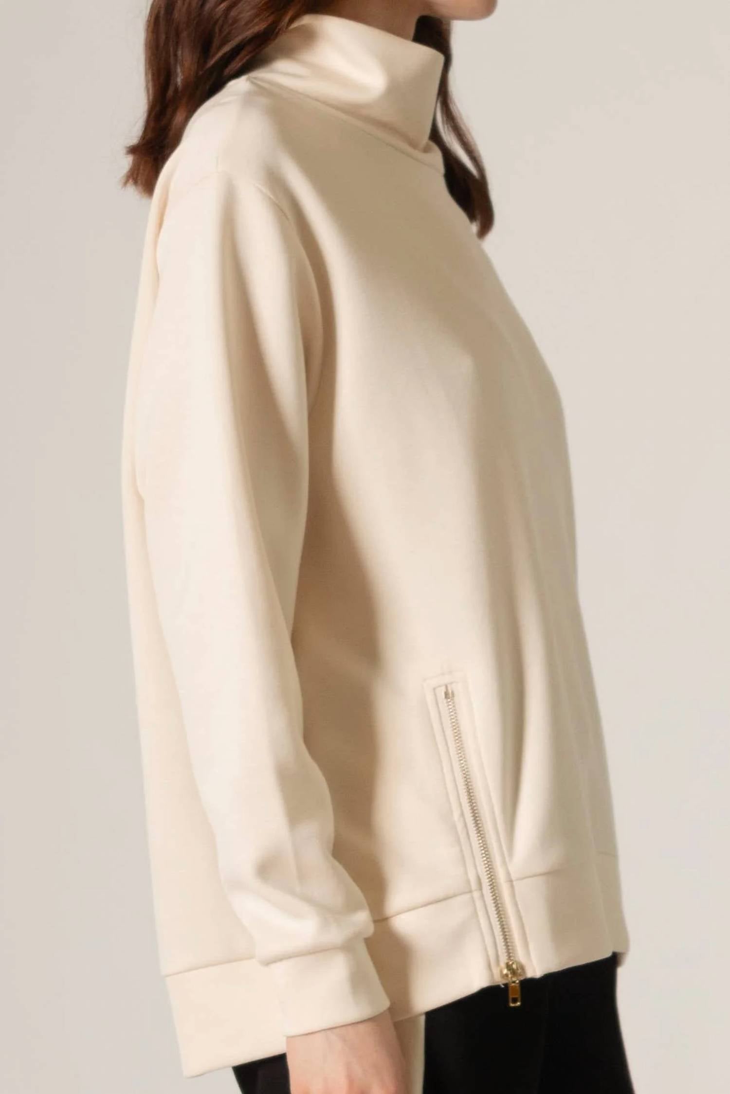 P.Cill - Butter Modal Mock Neck Top