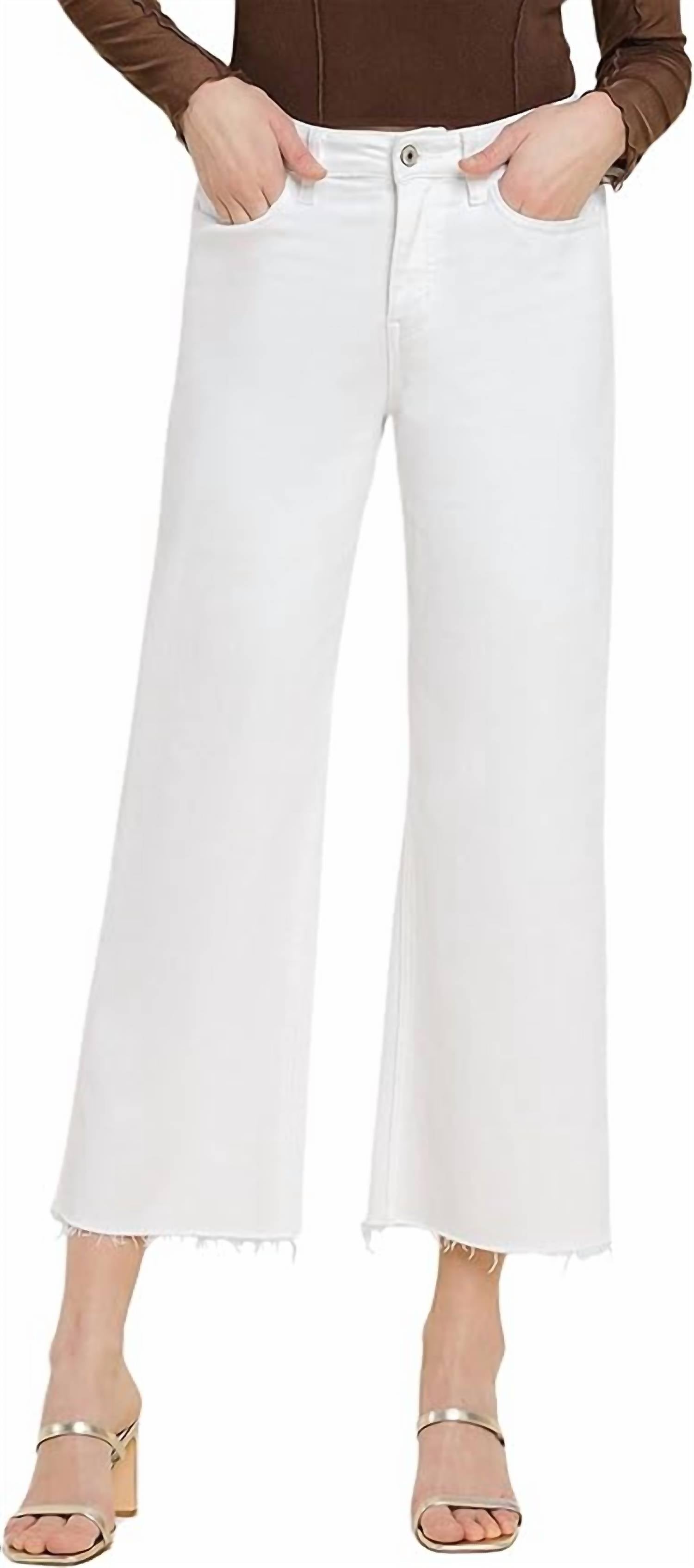 Vervet By Flying Monkey - High Rise Crop Wide Leg Jeans