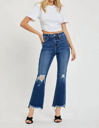 Risen - High Rise Crop Flare Jeans