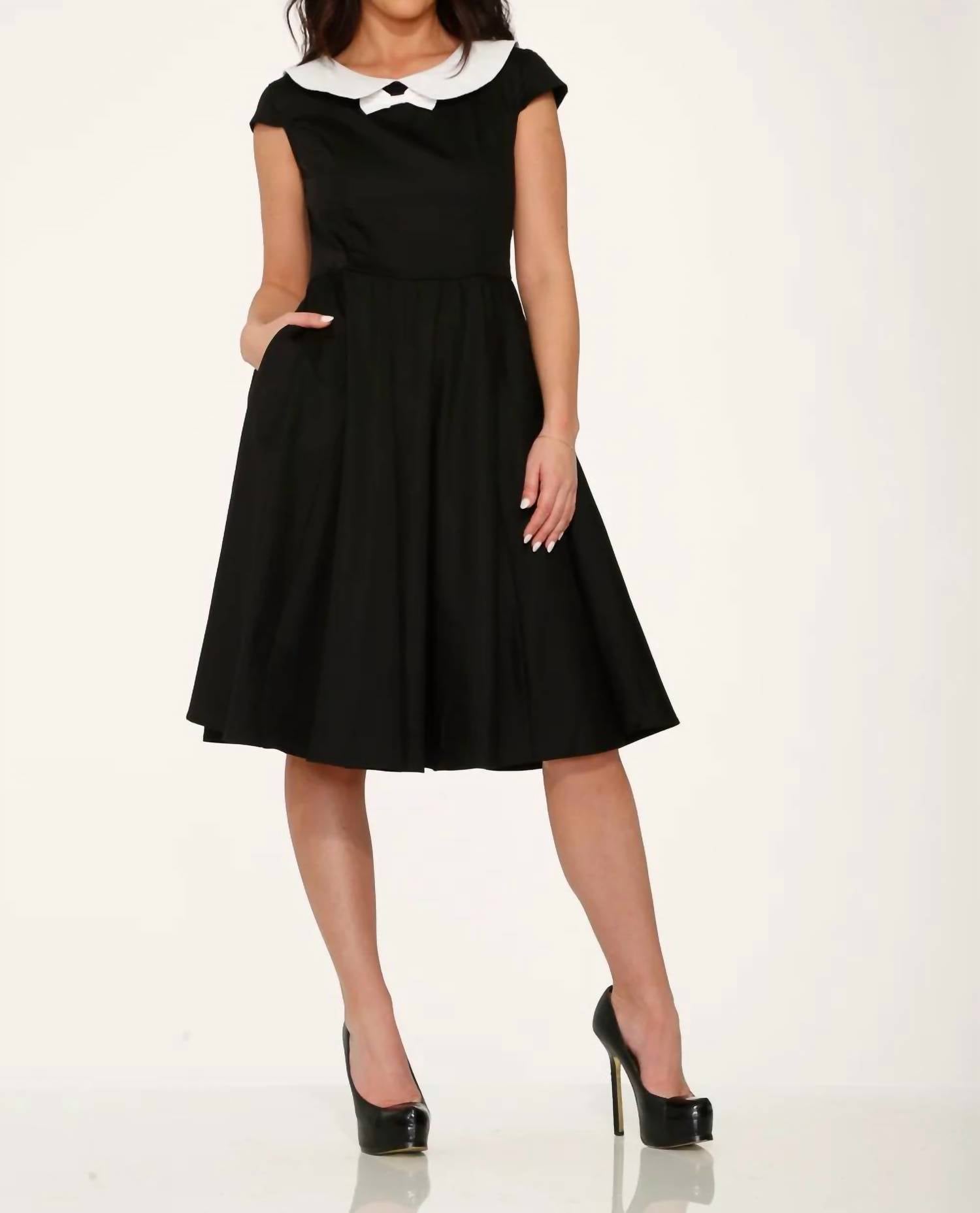 Orchid Bloom - Collar Swing Dress