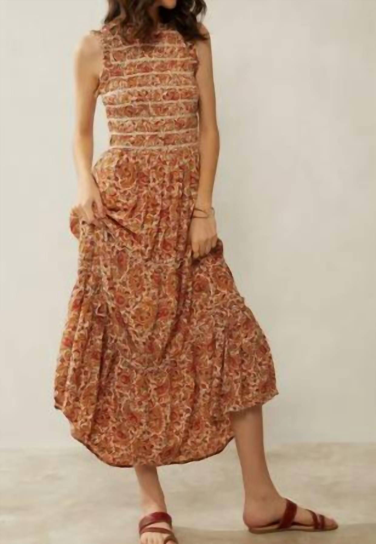 Myra - Bohera Nikki Reyn Paisley Ruffle Dress