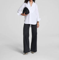 Spanx - Oversized Poplin Button Up Tuxedo Shirt