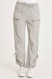 XCVI Trotter Textured Side Cinch Pant in earl grey pigment - women's pants