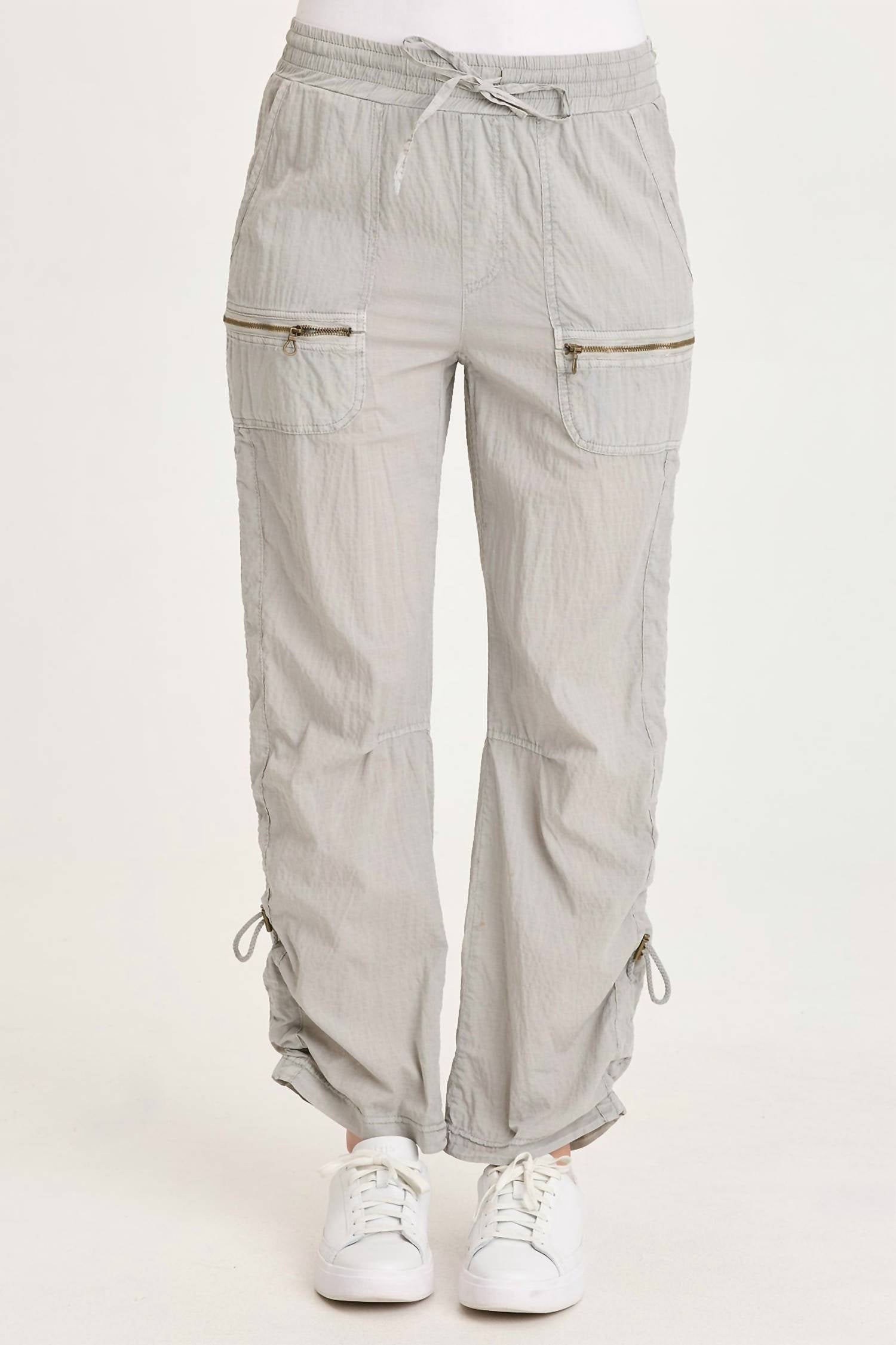 XCVI Trotter Textured Side Cinch Pant in earl grey pigment - women's pants