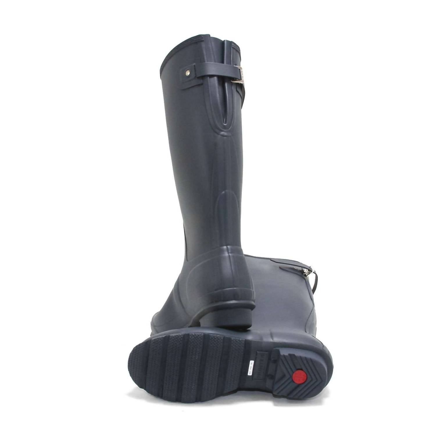 HUNTER Women's Original Tall Back Adjustable Rain Boots in navy - women's shoe - view 7