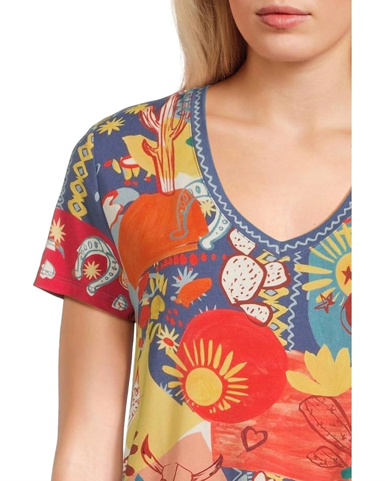Johnny Was - Janie Favorite Short Sleeve V-neck Tee