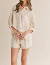 Sage The Label - Clementine Crush Cutout Back Shirt