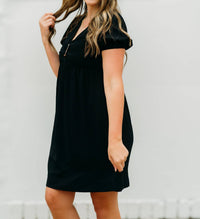 Joy Joy - V Neck Dress With Ring
