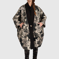 ALEMBIKA Eventide Brocade Jacket in floral - women's jacket