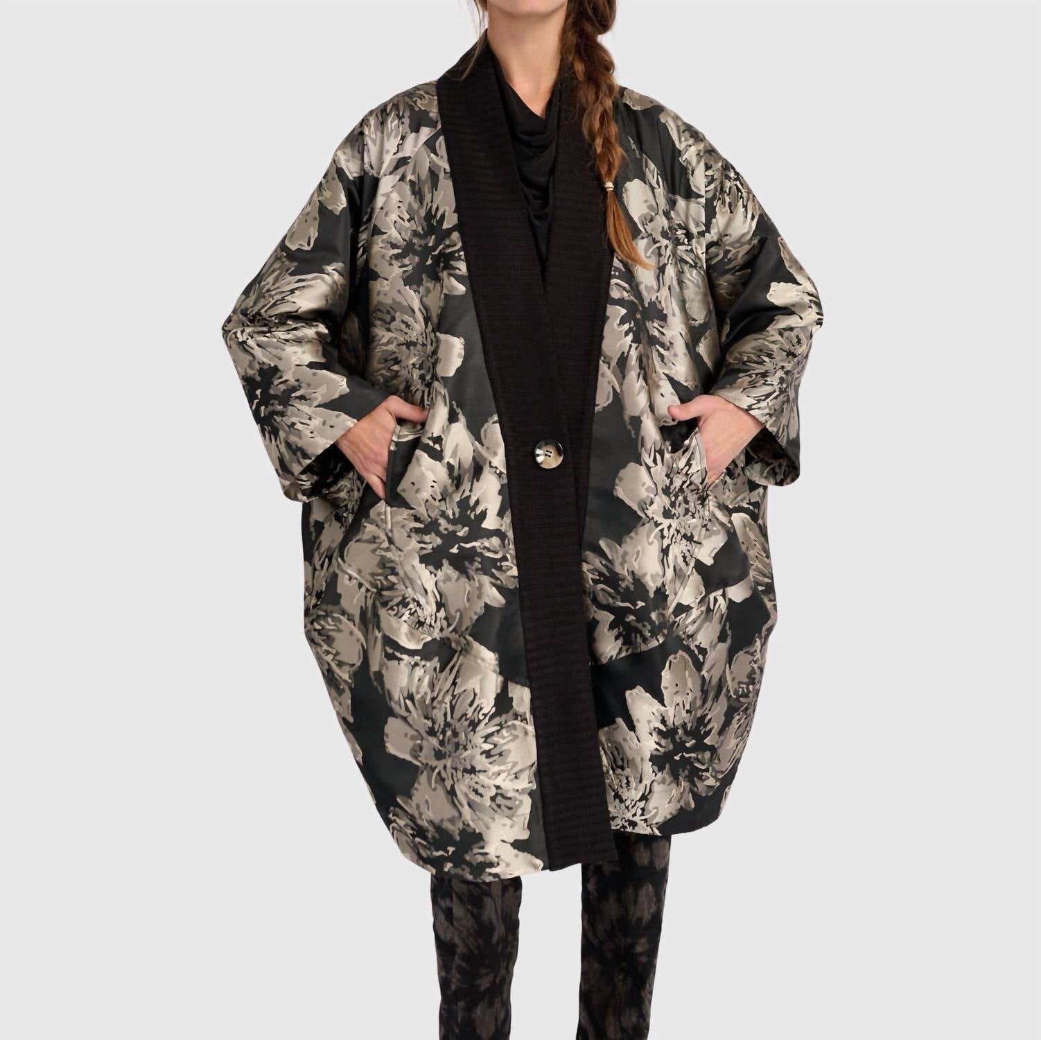 ALEMBIKA Eventide Brocade Jacket in floral - women's jacket
