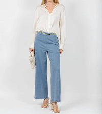 Lysse - Erin Crystal Wide Leg Denim Jeans