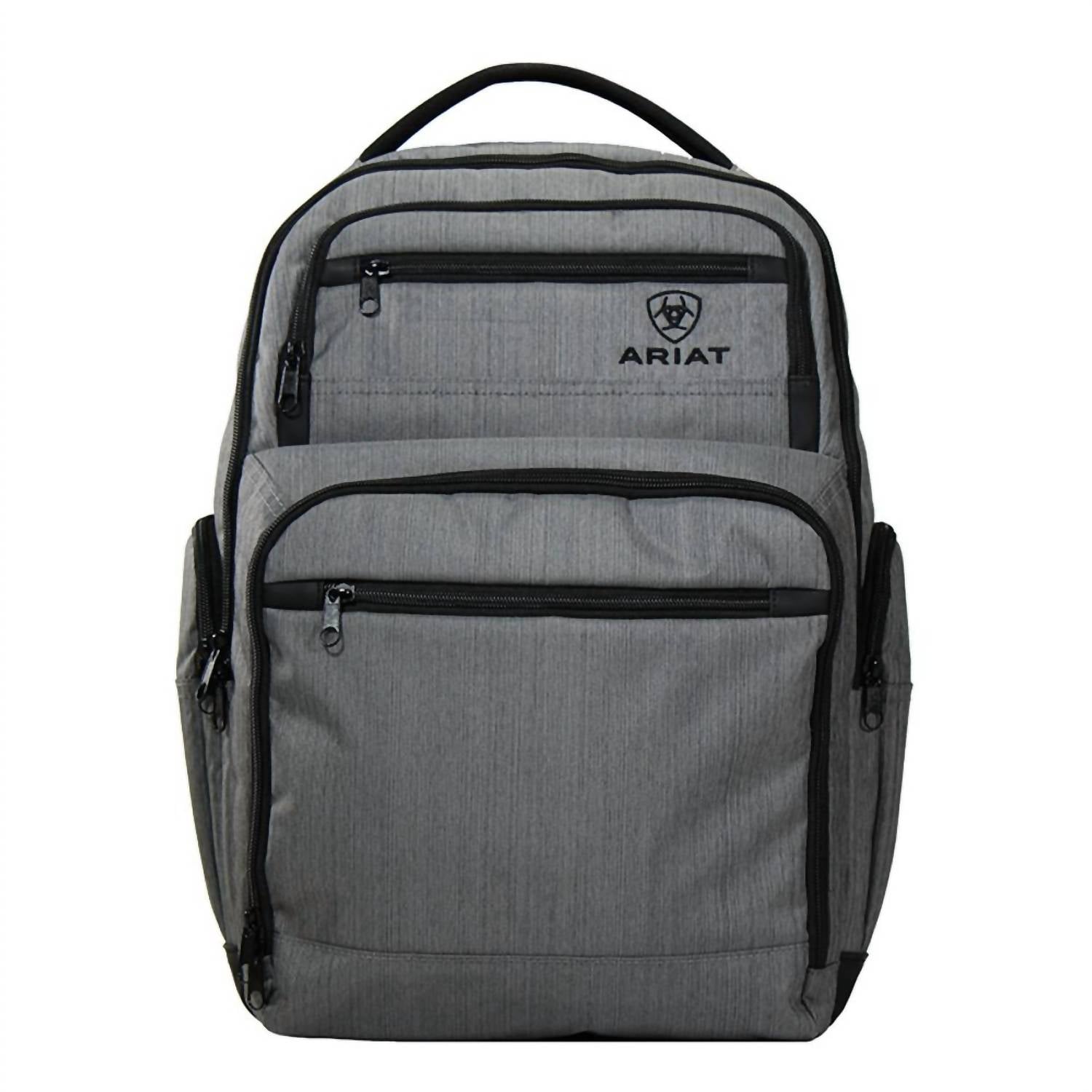 ARIAT Men's Canvas Laptop Backpack in grey - men's bag