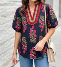 Aapparella - Susanna Floral Top