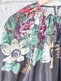 Sea - Viktoria Print Bubble Cropped Top