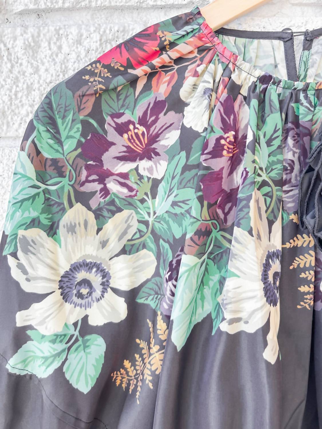 Sea - Viktoria Print Bubble Cropped Top