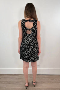 Frnch - Alicia Metallic Floral Jacquard Mini Dress