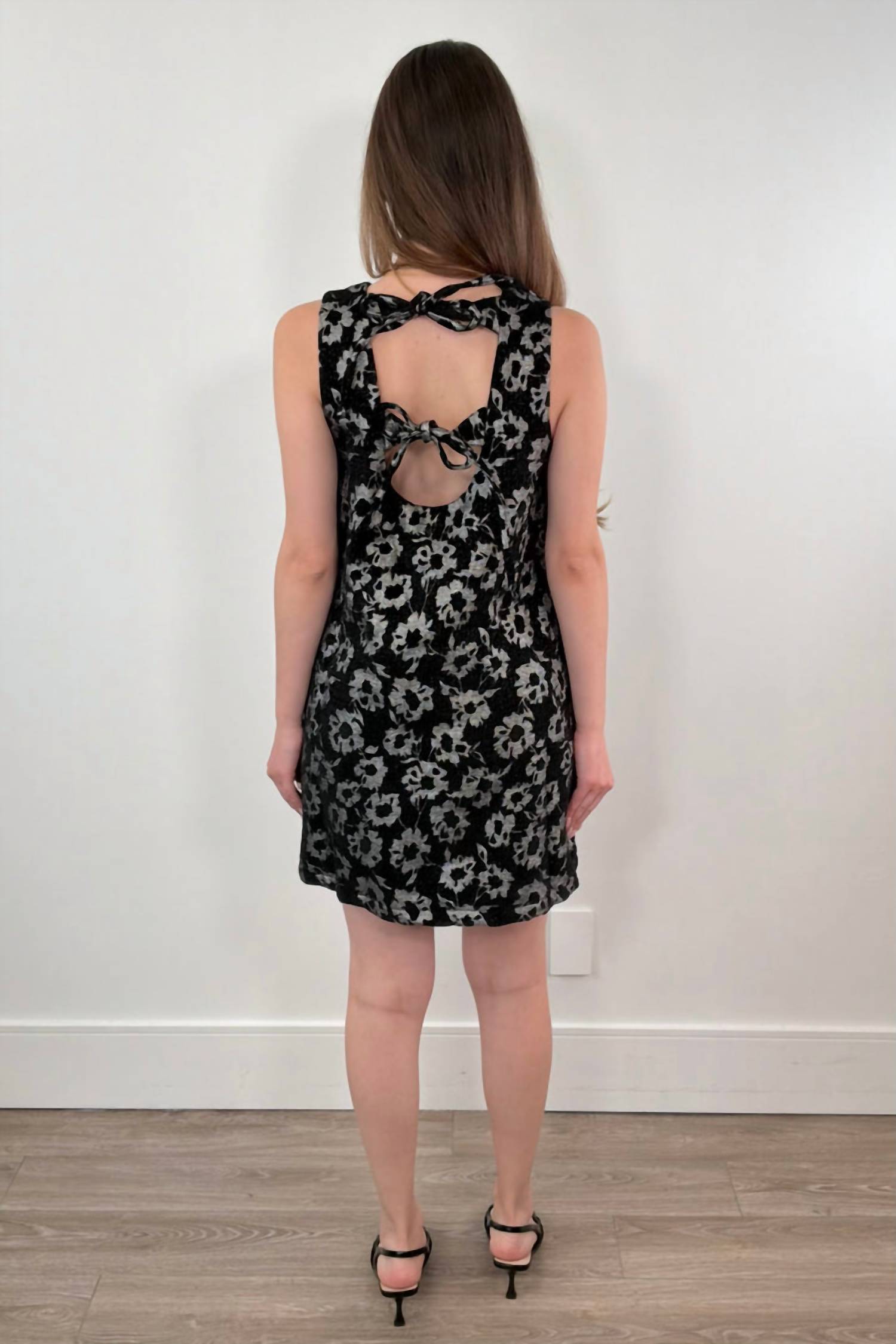 Frnch - Alicia Metallic Floral Jacquard Mini Dress