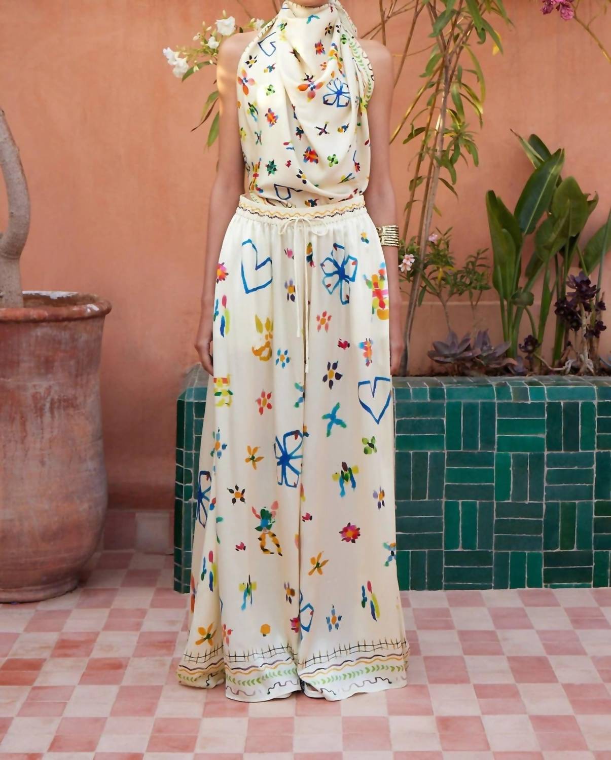 Alemais - Sidi Silk Palazzo Pant