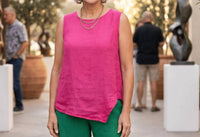 Puro Lino - The Asymmetrical Linen Top