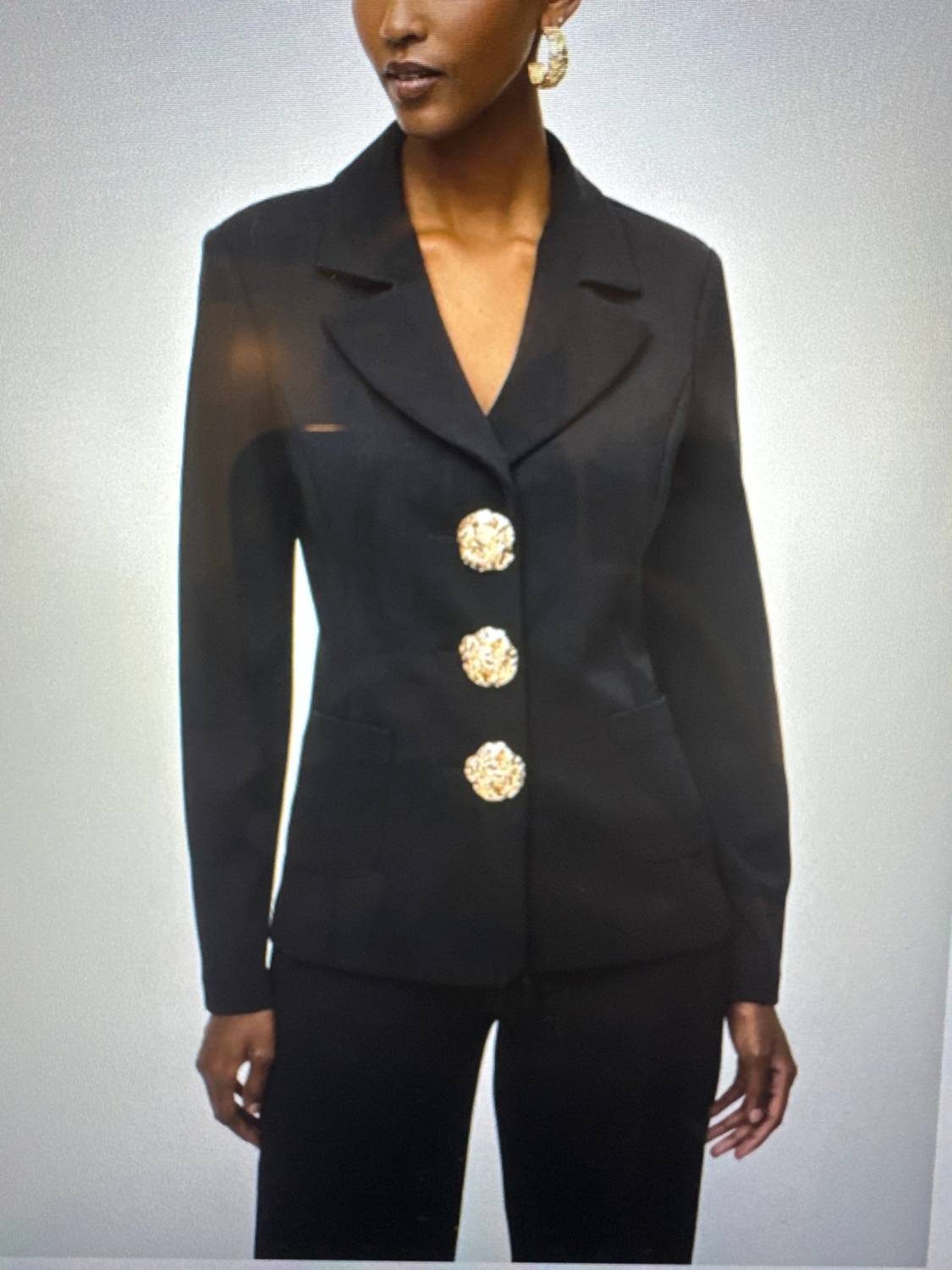 Joseph Ribkoff - Fitted Blazer With Buttons
