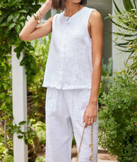 Bobi - Button Front Tank Top