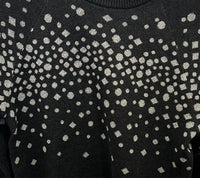 Parke & Ronen Women's Starlight Top in black - women's sweater - detail view