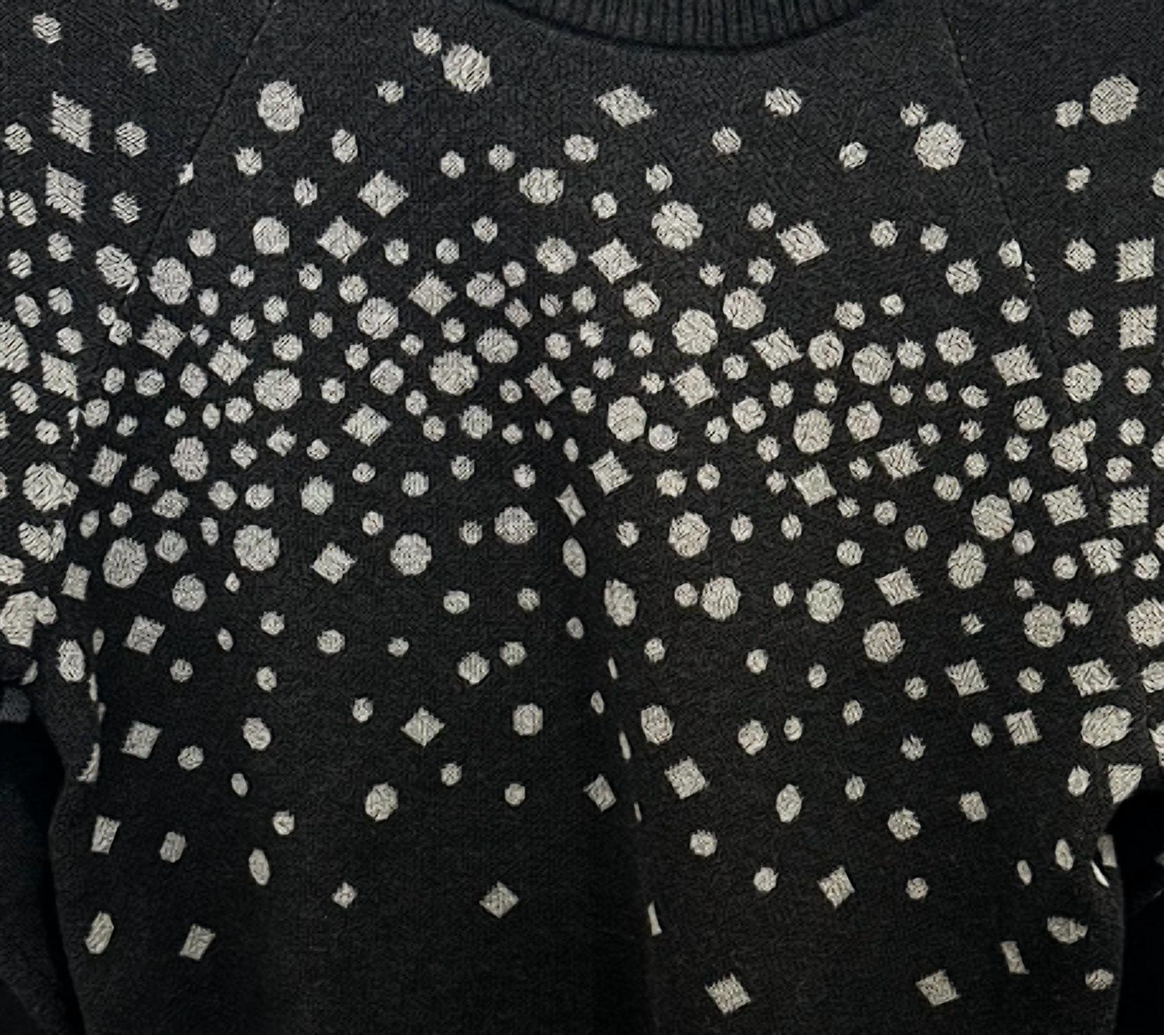 Parke & Ronen Women's Starlight Top in black - women's sweater - detail view