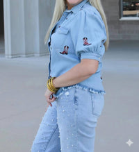 Layerz Clothing - Bailey Denim Top