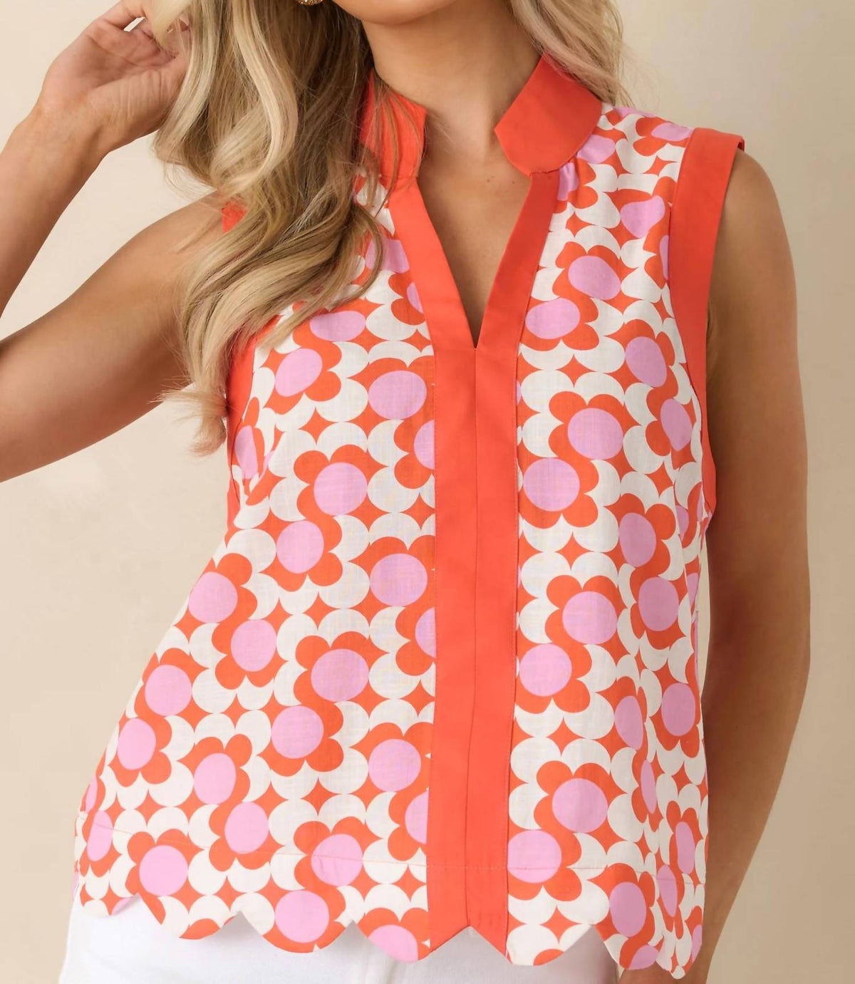 Entro - Floral Sleeveless Top