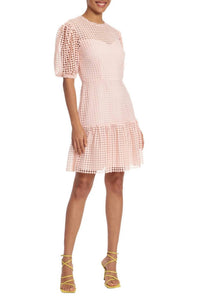 Donna Morgan - Puff Sleeve Mini Lace Dress