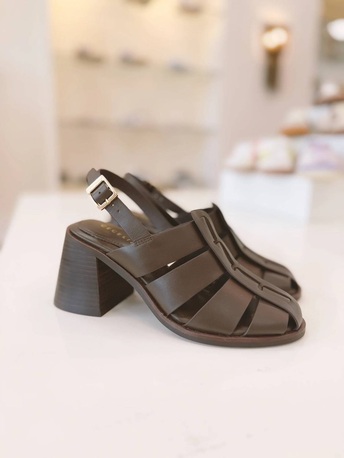 Cecelia New York - Women's Sling Chunky Heel Sandal