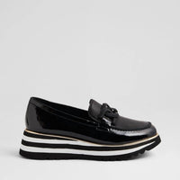 Ziera Women's Eaila Loafer in black - women's flats - detail view