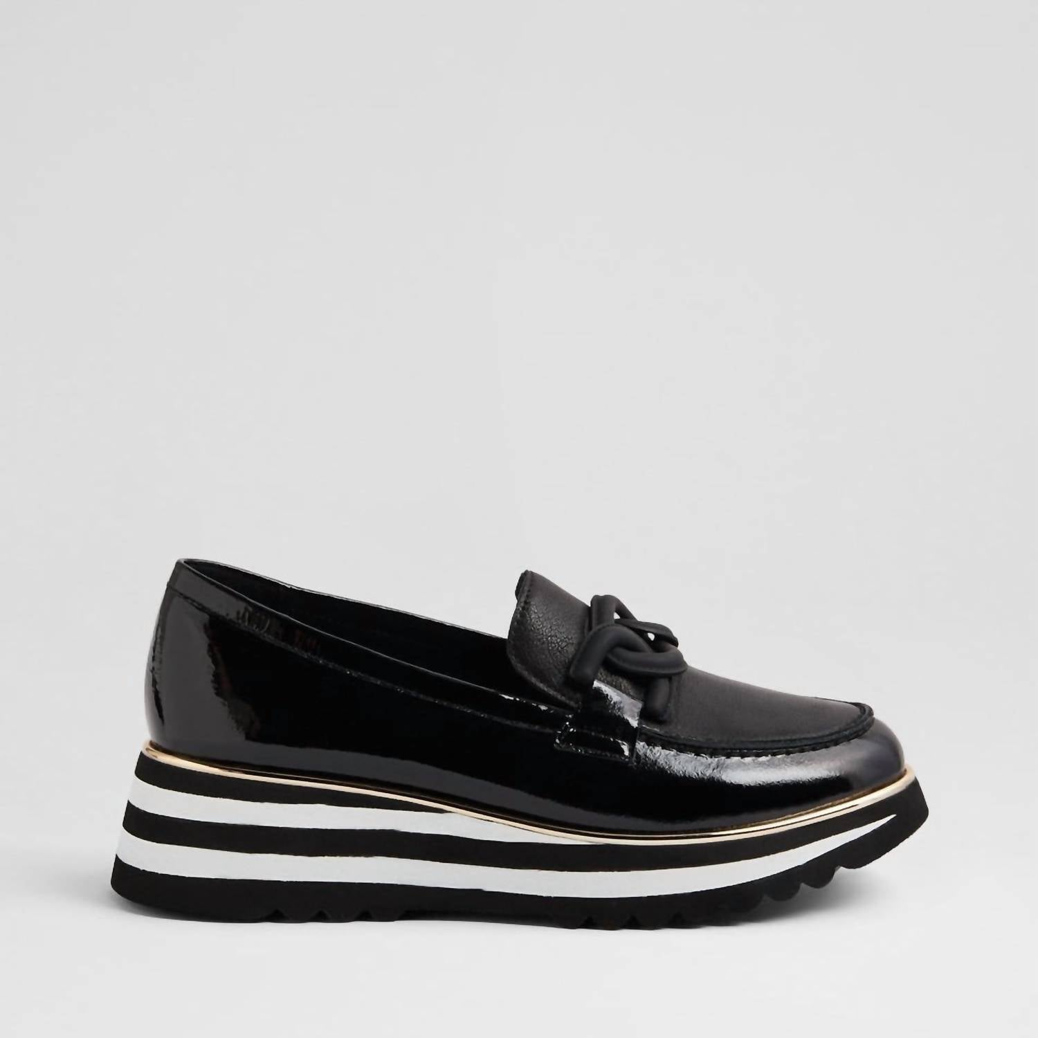 Ziera Women's Eaila Loafer in black - women's flats - detail view