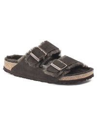 BIRKENSTOCK Unisex Arizona Shearling Sandals in mocha - item