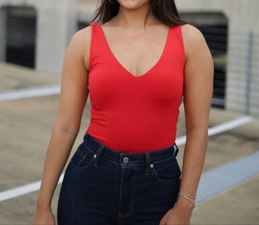 Karlie - Daily Signature Knit V-neck Bodysuit