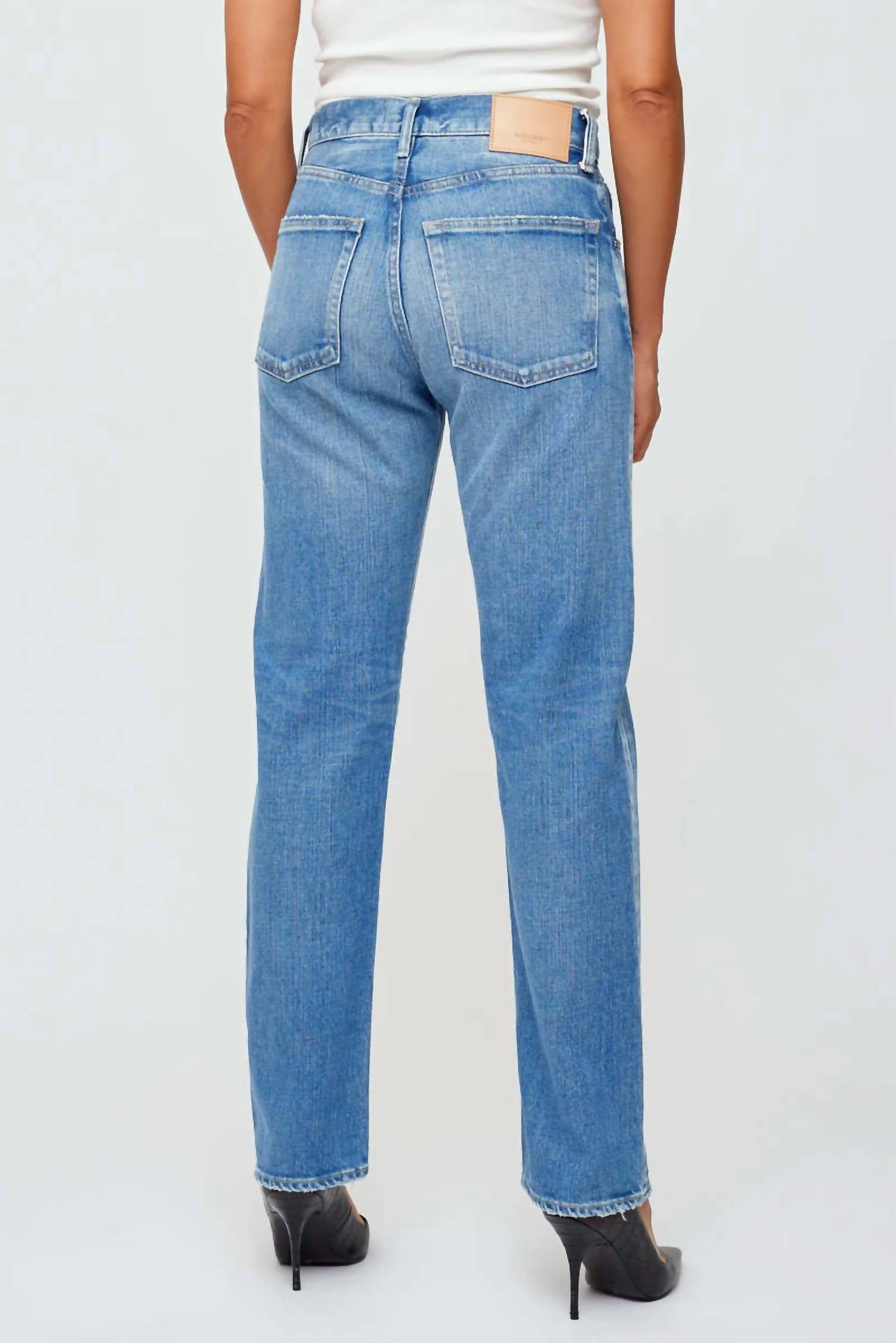 Moussy - Nichols Mid Rise Straight Jeans
