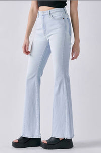 Cello - High Rise Flare With Darts Jeans