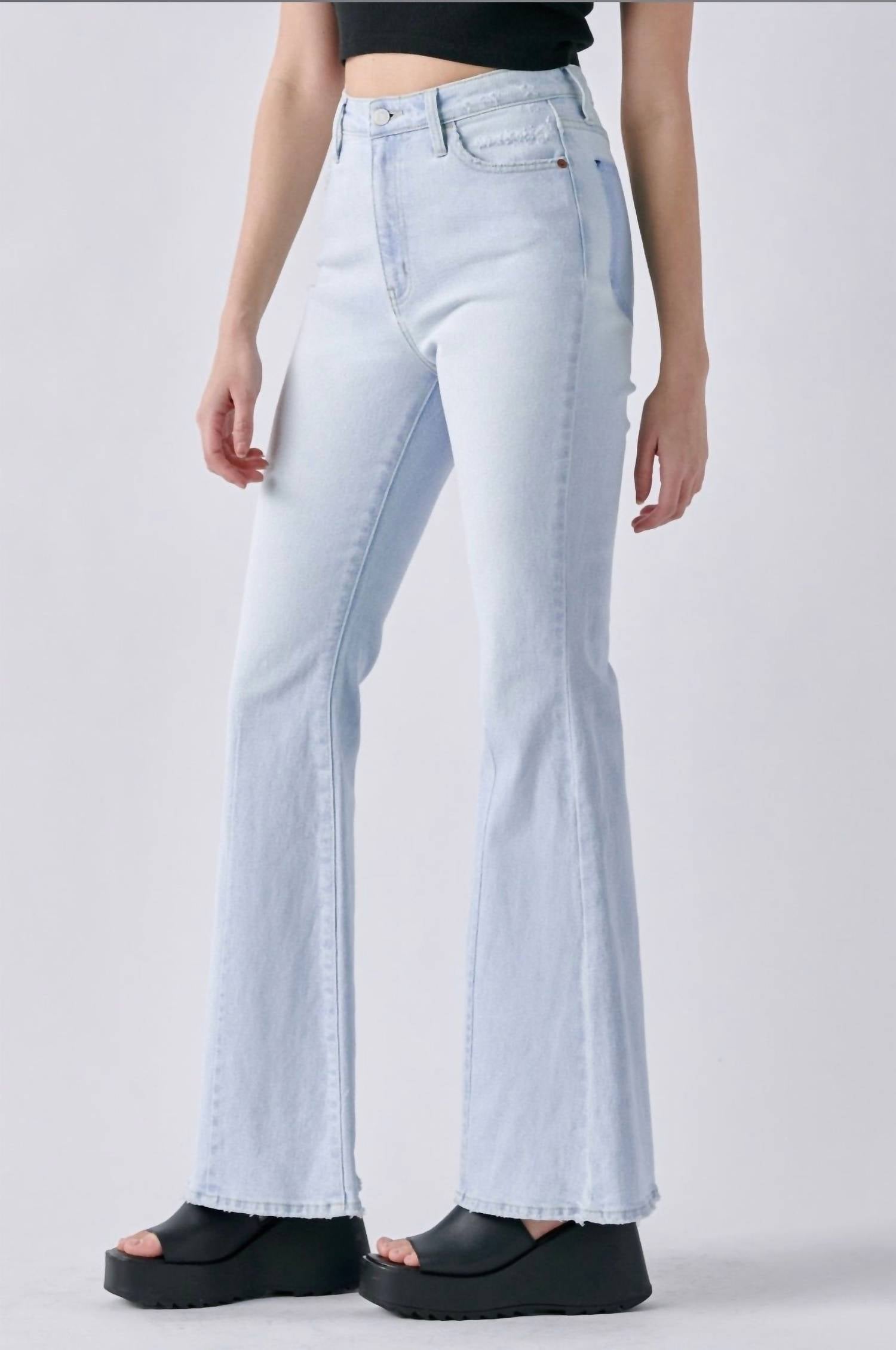 Cello - High Rise Flare With Darts Jeans